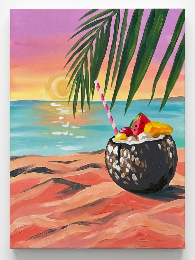 Sunset Coconut Sip | š Park Green Cafe & Bar | 5th September