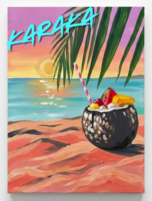 Sunset Coconut Sip | 📍 Park Green Cafe & Bar | 5th September