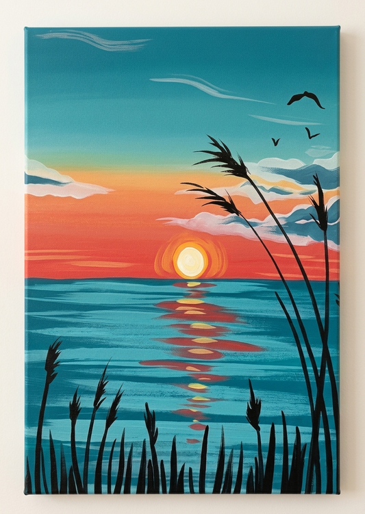 Sunset through the Reeds |📍Titirangi | 22nd August
